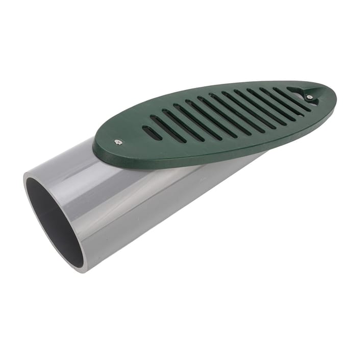 Tuinafvoer Emitter PVC Afneembaar Rooster Schuin Aflopend Tuinafvoer voor Afvoersysteem Groen black