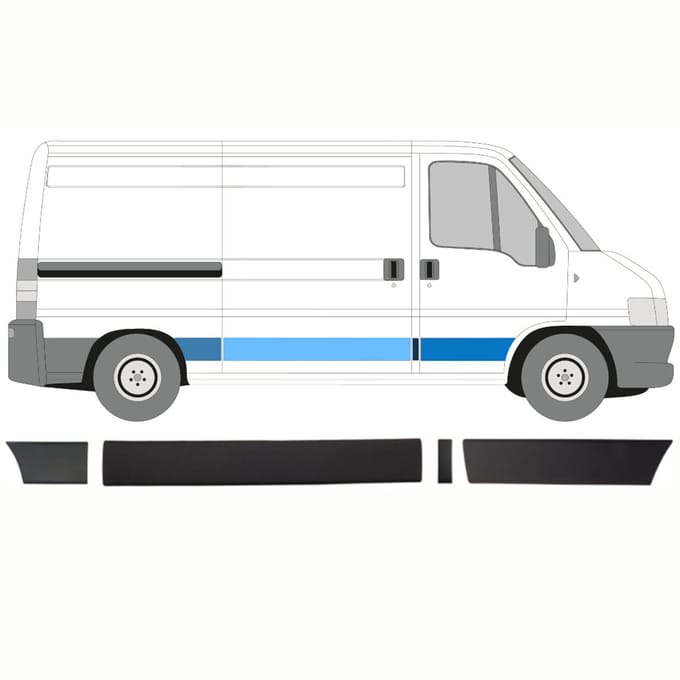 Sierlijsten set voor Citroen Jumper 2002-2006 / Rechts