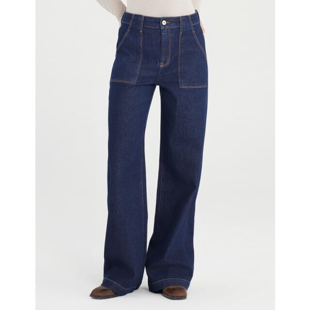 COJ - Lulu - Wide Leg Jeans - Aqua Blue