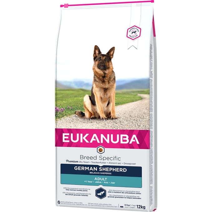12kg German Shepherd/Duitse Herder Eukanuba Breed Specific Hondenvoer