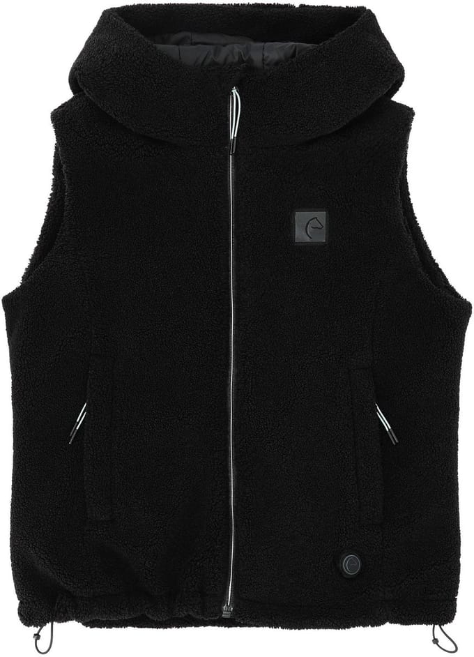 Equithème Verwarmde fleecebodywarmer Valery-Black-M