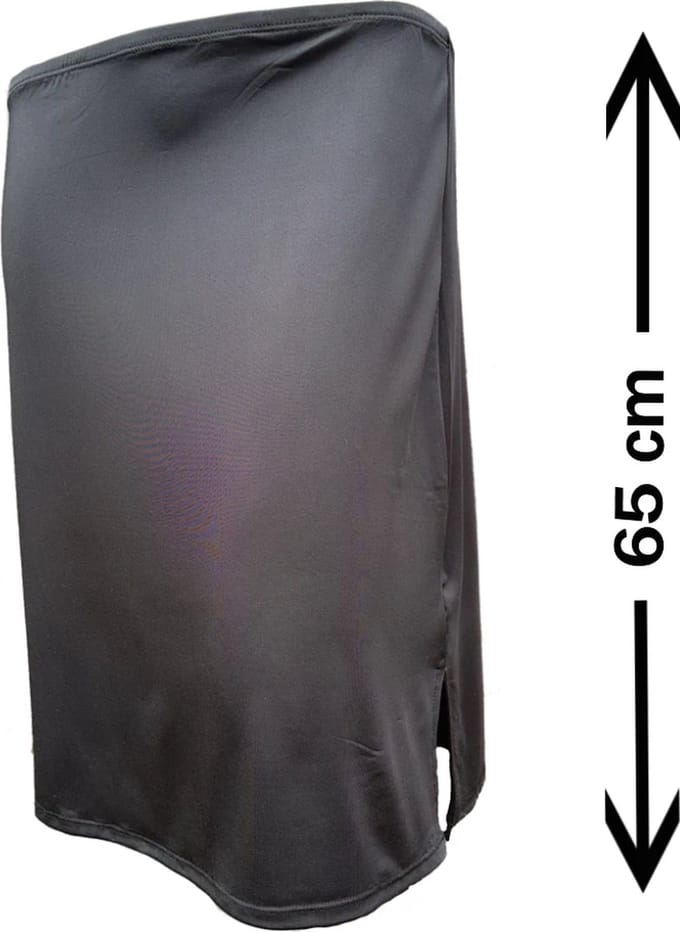 J&C dames onderrok 65 cm 5569 - maat S - zwart