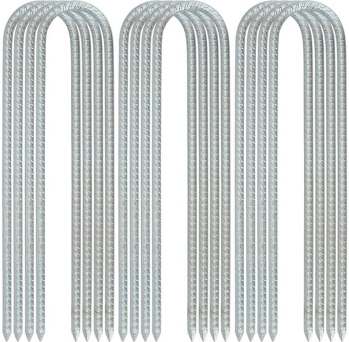 Allecto - 12 Inch Gegalvaniseerde Wapening Stakes - Heavy Duty