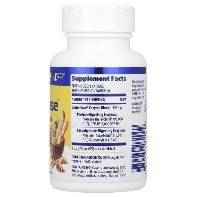 Enzymedica - GlutenEase - 60 capsules