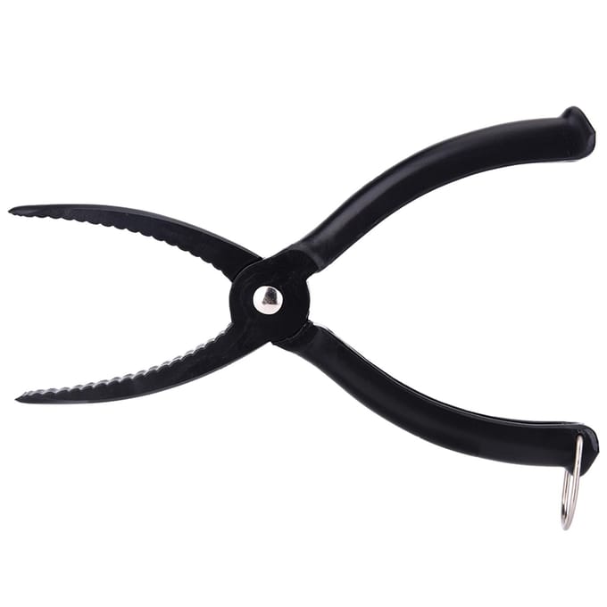 Outil de Pince de Prise de Pêche ABS Poignée Matériel de Pêche Support à Lèvres de Poisson Pince à Gâchette black