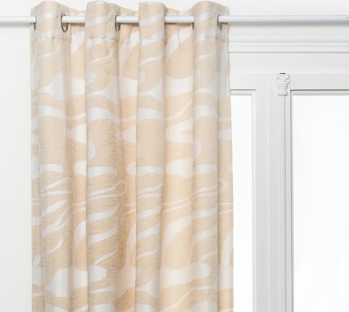 Atmosphera Madini Gordijn 140x260cm - Kant en klaar met ringen - Beige