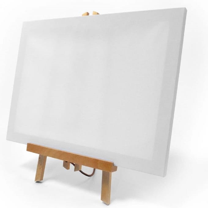 lege canvas 30 x 40 cm - schildersdoek