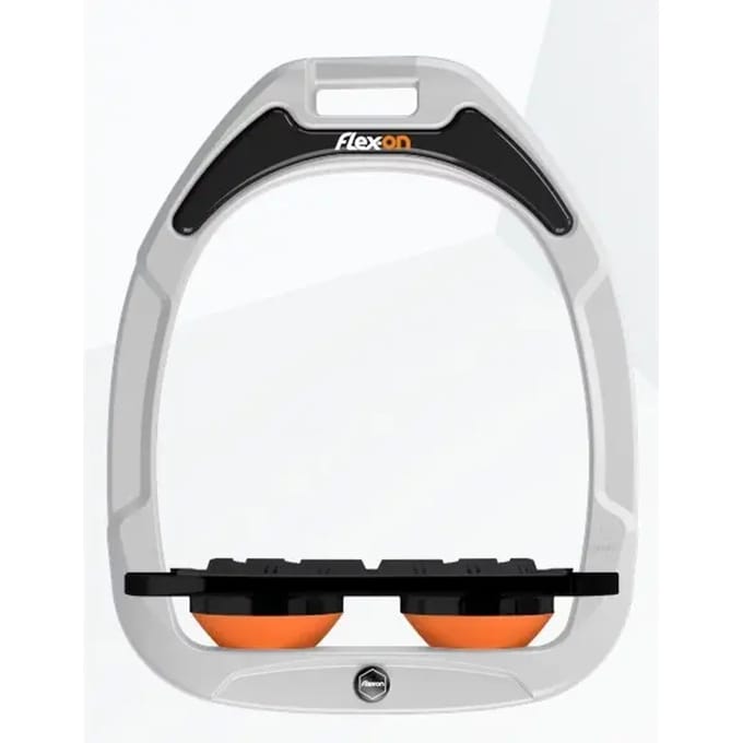 Platte Grip Riemen Wit/Zwart/Oranje Flex-On Green Composite