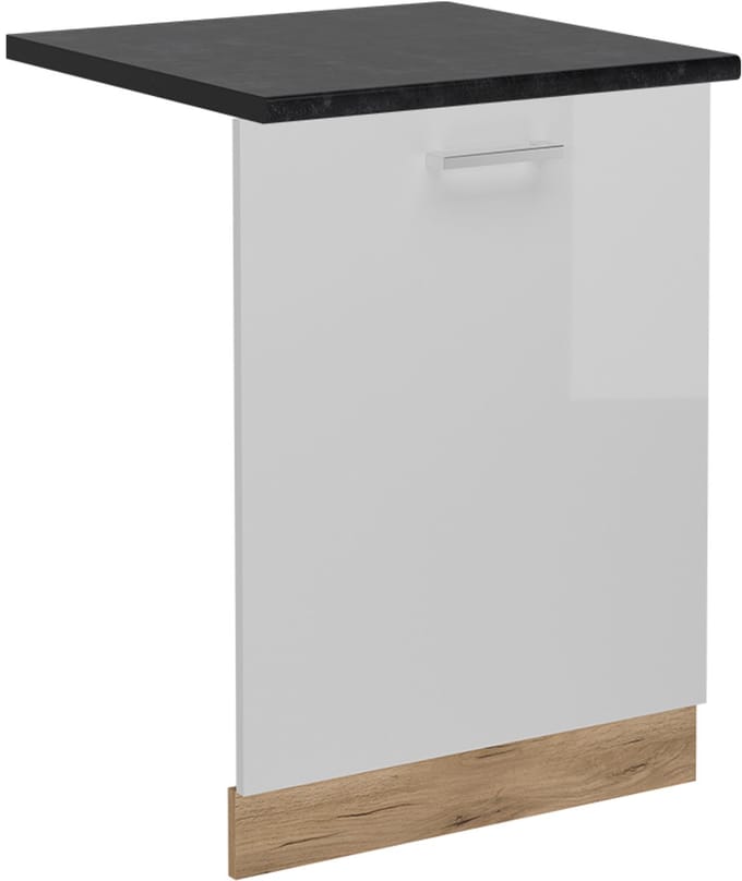 Vicco R-Line Vaatwasserfrontpaneel – 60 cm, WB Antraciet Wit Hoogglans