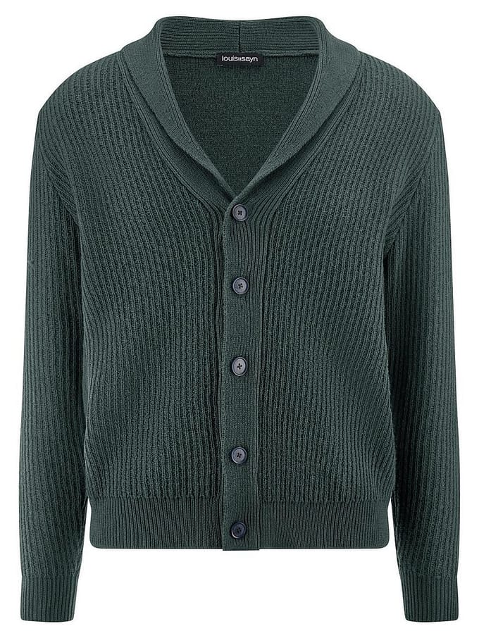 Vest sjaalkraag Van Louis Sayn groen