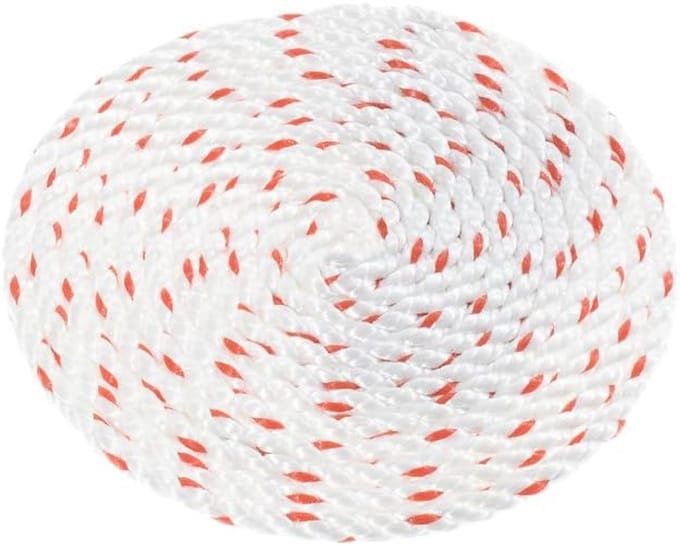 Gedraaid Touw - Polyester Koord - Veelzijdig Gebruik - Hoge Treksterkte - Diverse Maten - Wit Rood