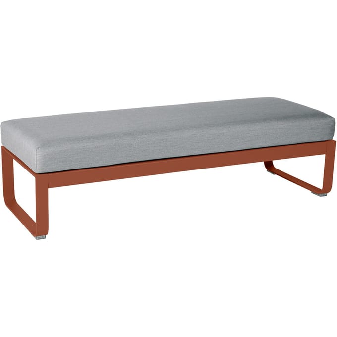 Fermob BELLEVIE Zitbank Module Midden - 20 okerrood - 79 Flanelgrijs