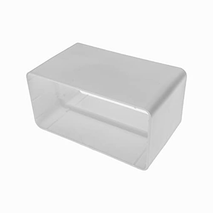 Rechthoekige buisconnector 110 x 55 mm voor ventilatiesystemen en koelbuis