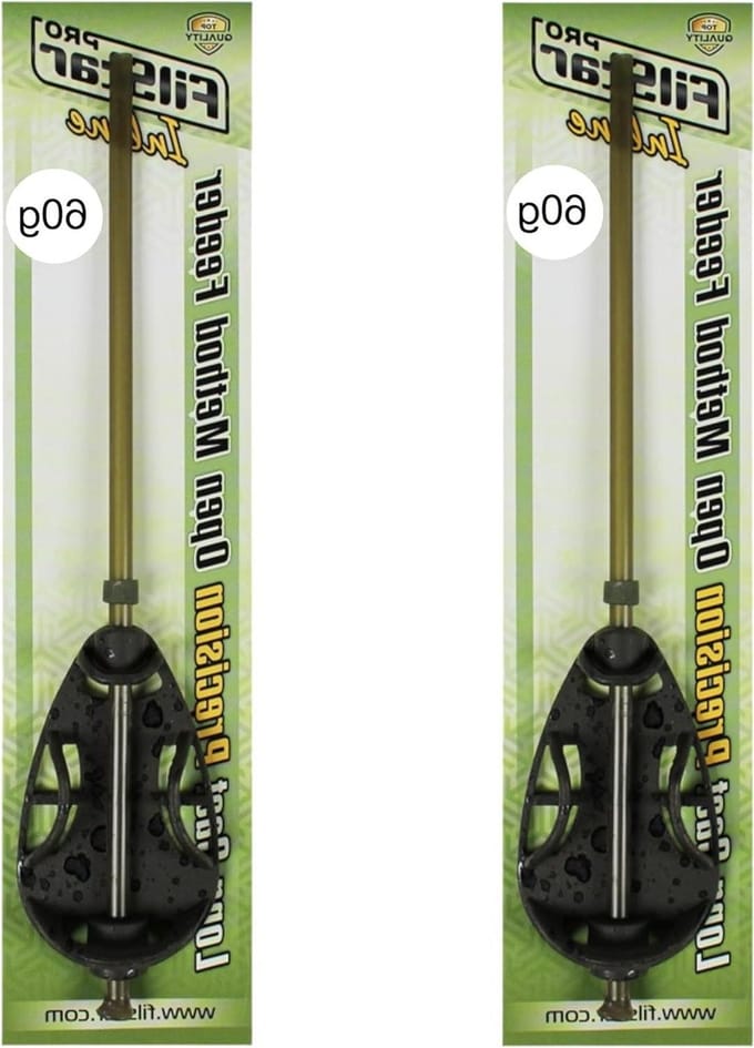 Voedermandjes Set - Visfeeders Compleet - Karpervissen Uitrusting - Long Cast Ontwerp - 2 x 60 g - Donkergroen