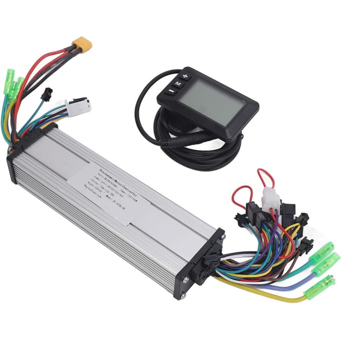 24V 36V 48V 250W 350W Borstelloze Motor Dubbele Aandrijving Controller G51LCD Display Elektrische Fiets Controller black