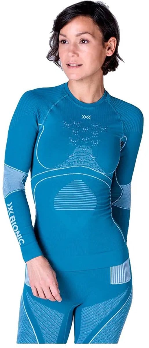 X-bionic Energy Accumulator 4.0 Lange Mouwen Basislaag Blauw M Vrouw