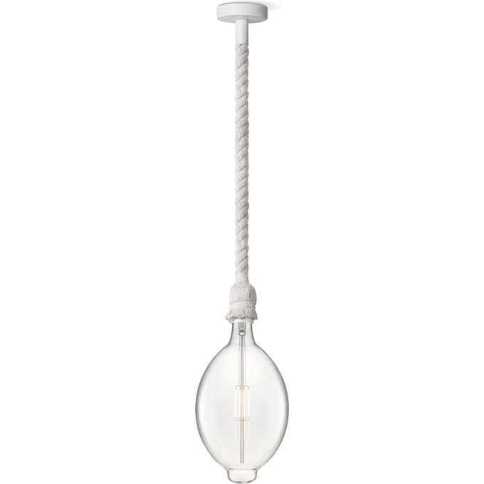 Home sweet home hanglamp Leonardo wit Oval - helder