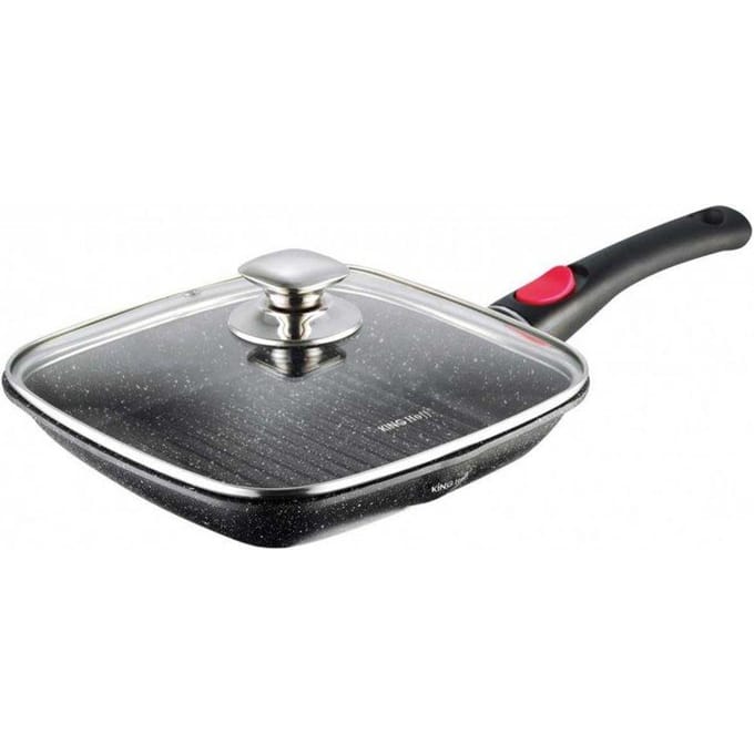 Kinghoff 1511 grillpan - 28x28 cm - marble coating - inductie