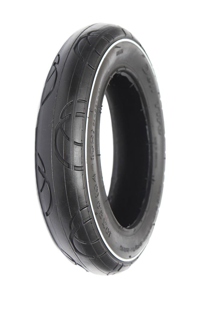 Banden met binnenband Sa-259 10X2.0 Zwart/Wit L