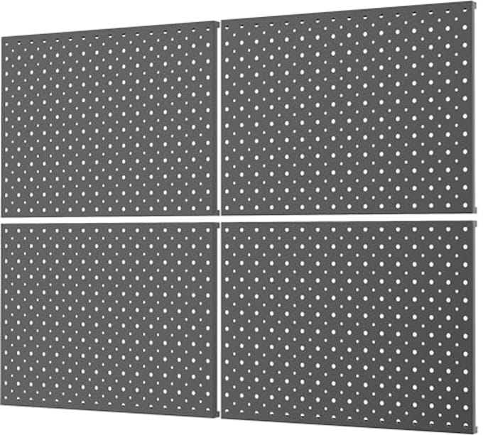 Metalen Pegboard Panelen 4-pack 12"x16" voor Garage en Tool Organizer