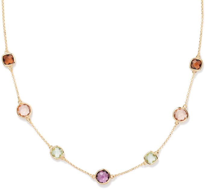 Collier Purple Champagne 925GP