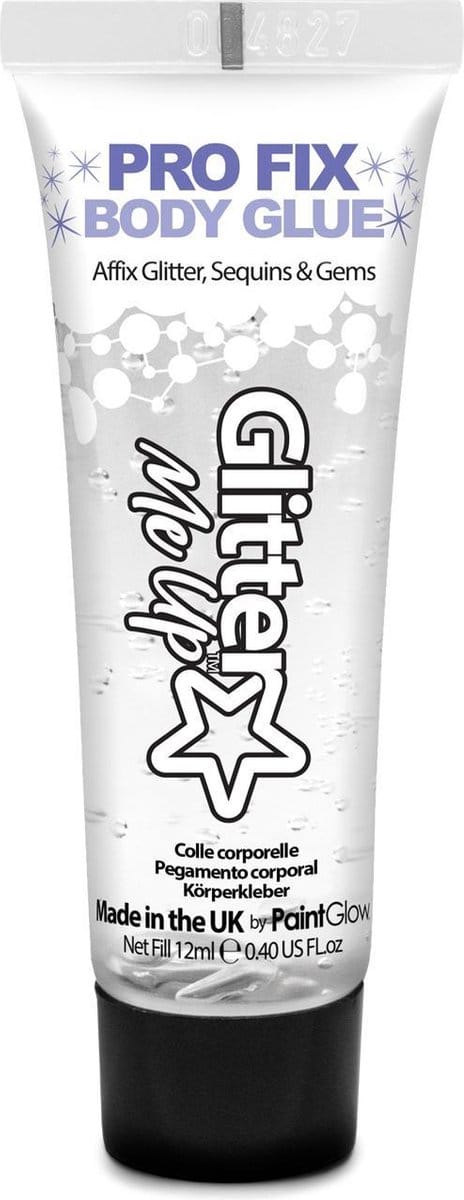 PaintGlow Pro Body Glitter Fix Glue, Clear, 12ml