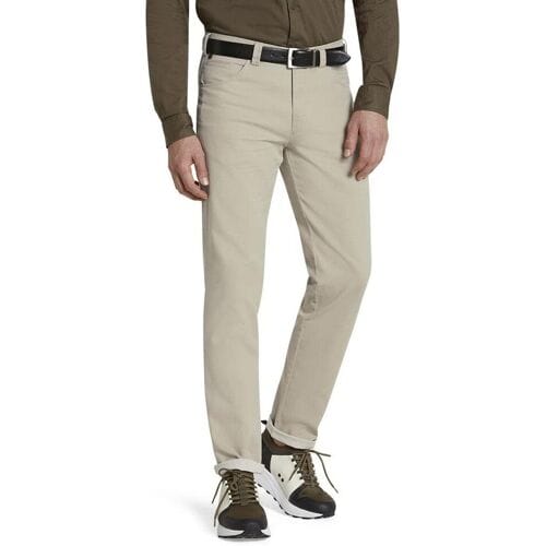 Meyer Broek Dublin 5-Pocket Uni Color Cotton Stretch Beige / male