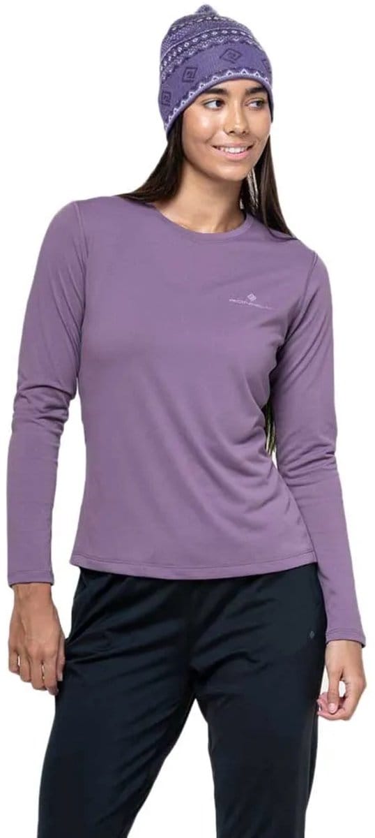 Ronhill Core T-shirt Met Lange Mouwen Paars 36 Vrouw