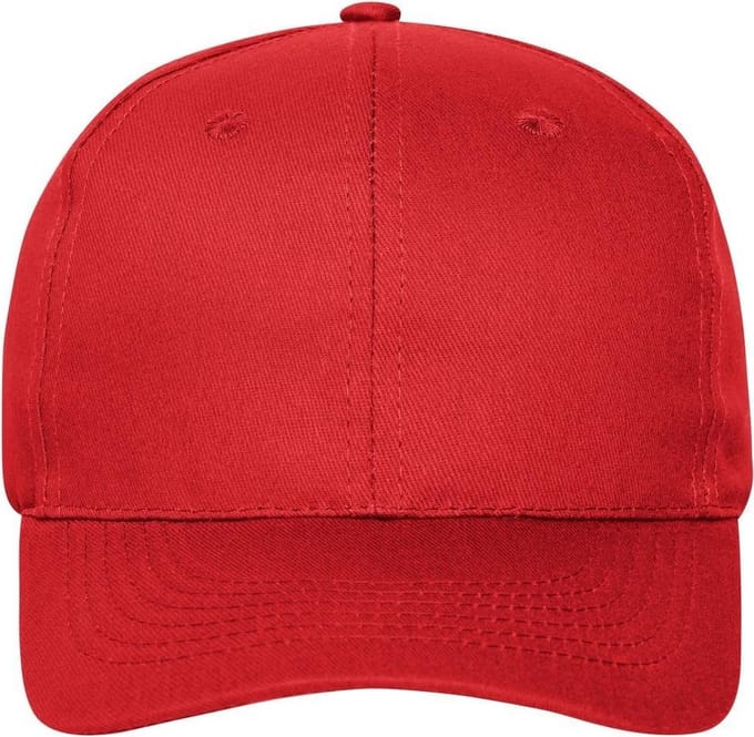 Myrtle Beach 6 Paneel Organic Cotton Cap (Rood)