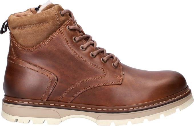 Nelson heren veterboot - Cognac - Maat 43