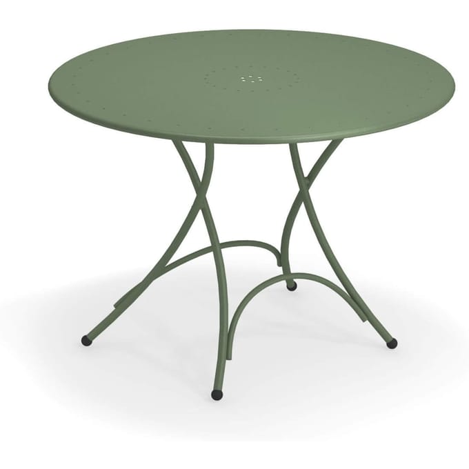 Emu Pigalle klaptafel - rond - militairgroen