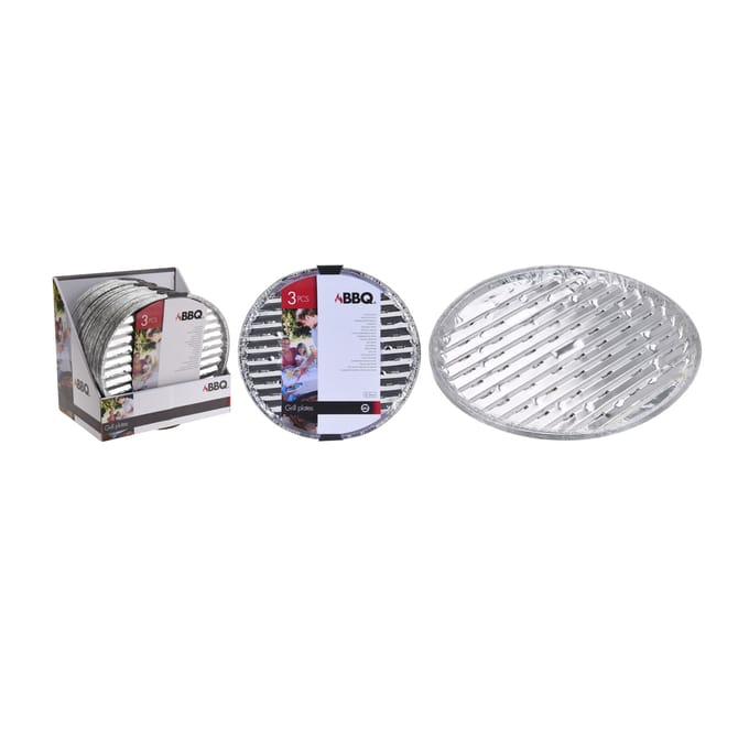 BBQ Barbecue Grillschalen Rond 3stuks