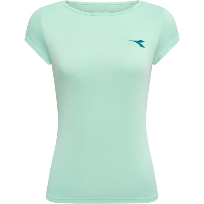 Diadora Court T-shirt Dames-groen