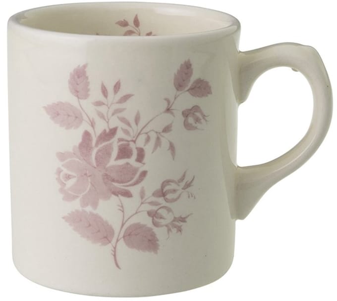 Royal Boch Fleurs Rouges beker 33cl roze decor - Set van 2 stuks