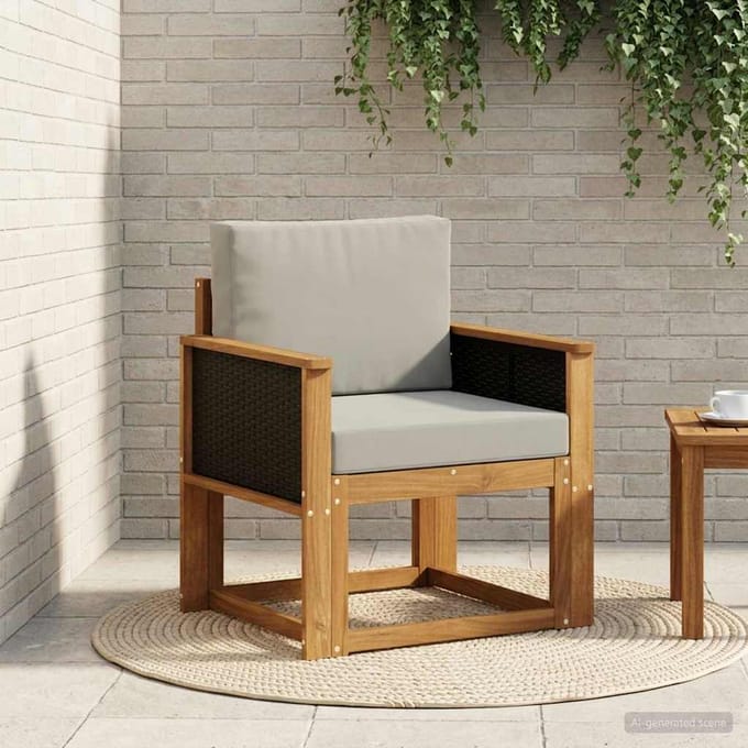 vidaXL - Buiten - Midden - Sofa - Massief - Acacia - Hout - Naturel