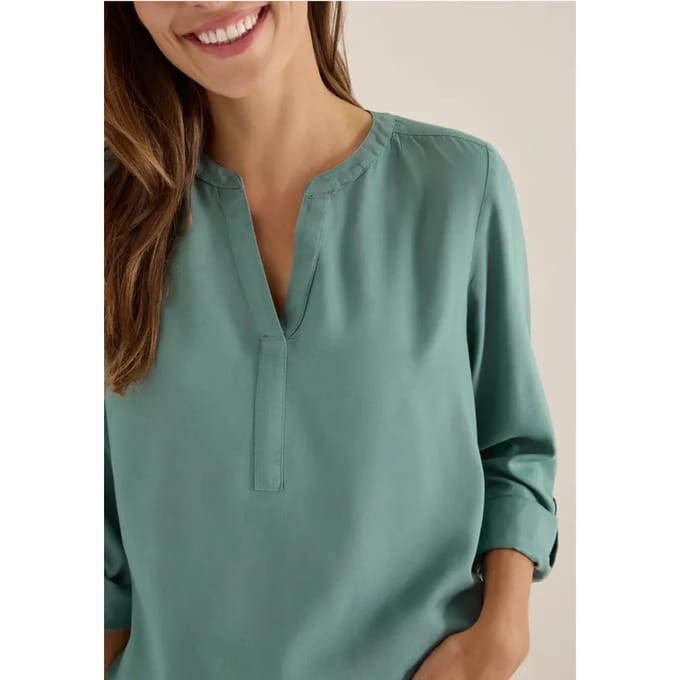 Blouse in effen kleur
