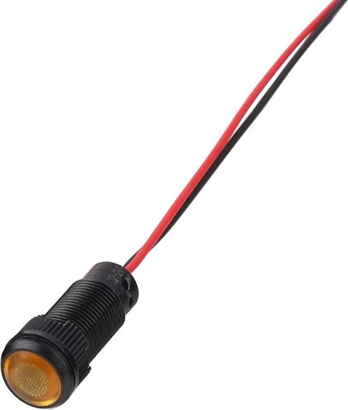 Mini LED indicatielampje - Oranje - 12mm - 12/24V