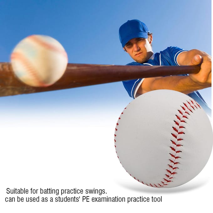 Zachte Vulling Oefen Training PVC Hand Naaien Softball black