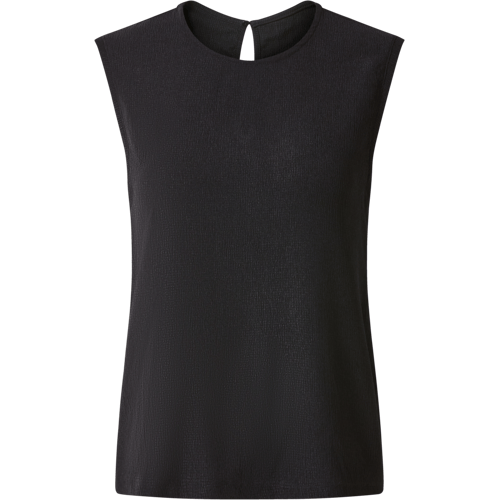 ESMARA Dames top met crinkle-look (Zwart, S (36/38))