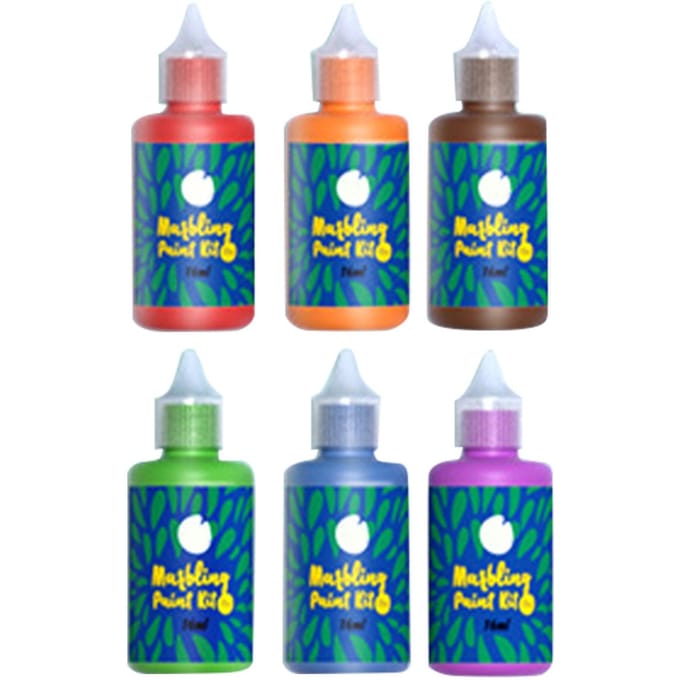 Water Marbling Verf Hand Oog Coördinatie Levendige Kleuren Veilige Hydro Dipping Kit voor Educatie blue