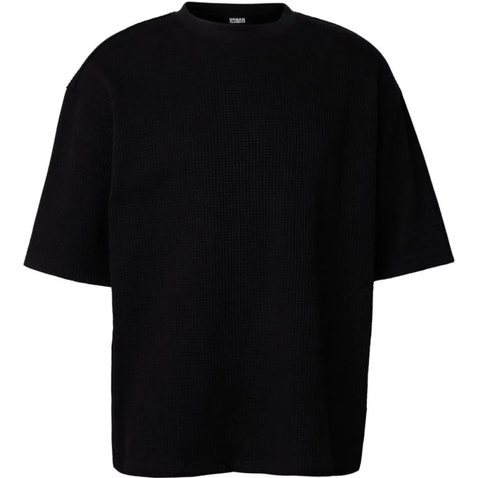 Urban Classics Thermal Waffle Tee Heren T-shirt - zwart - XXL