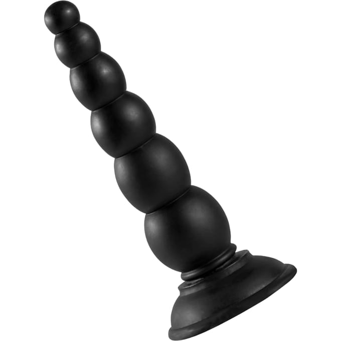 MenStuff Beaded Probe Anaalplug (Zwart)