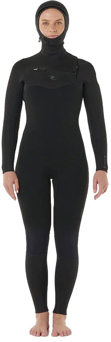 2025 Rip Curl Dames Dawn Patrol 6/4mm Met Capuchon Borst Ritssluiting