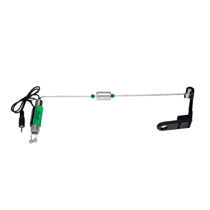 4 stuks ijzeren vissen beetverklikker hanger swinger LED verlichte indicator black