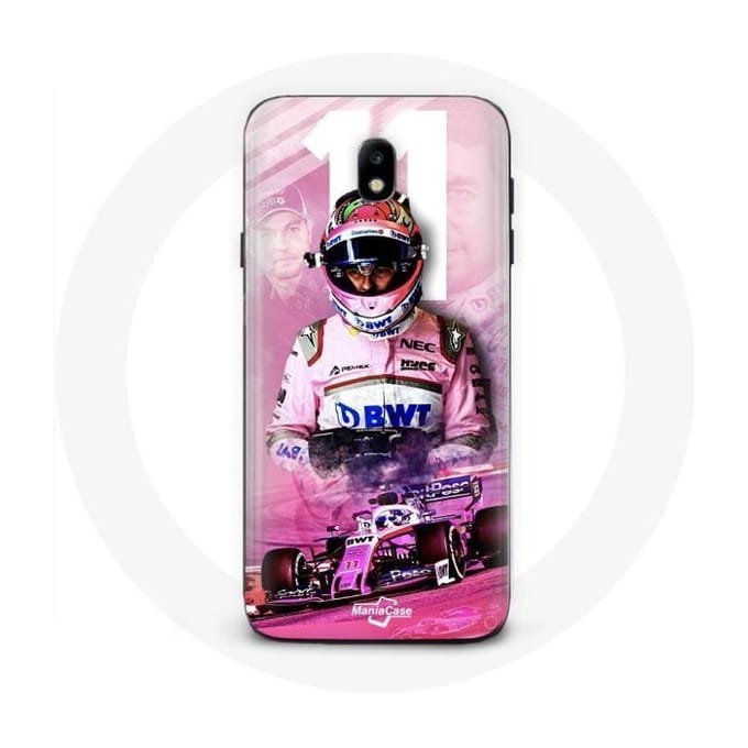 Coque - Formule 1 - Galaxy J3 2017 - Sergio Pérez - Souple - Rose rose