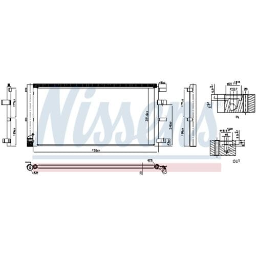 Condensator, airconditioning NISSENS 940829