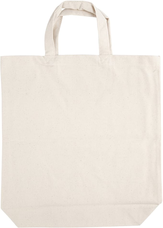 Tas met bodemvouw, afm 39x44x10 cm, 310 gr, licht naturel, 1 stuk