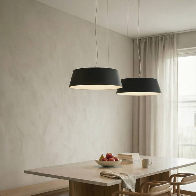 Lucande LED hanglamp Belsar, zwart, aluminium, CCT