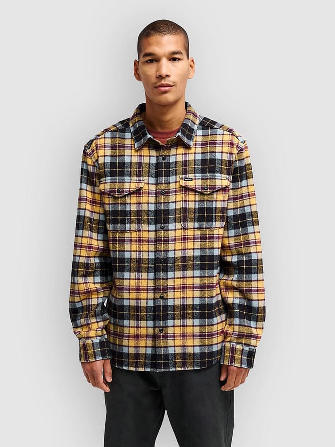 RVCA Hugues Heavy Flannel Shirt bruin
