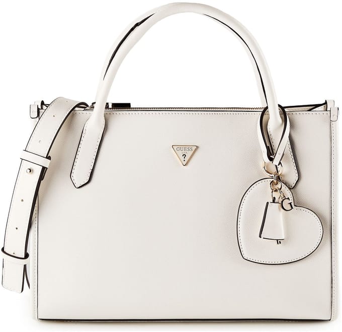 GUESS handtas schoudertas Isobel Tote White wit